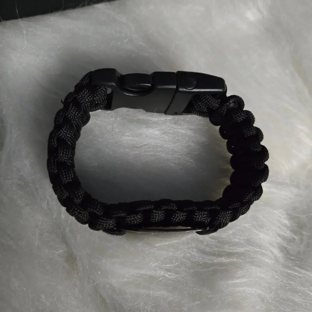 Nike Equality Paracord Outdoor Bracelet, Black, M/L - Picture 3 of 4